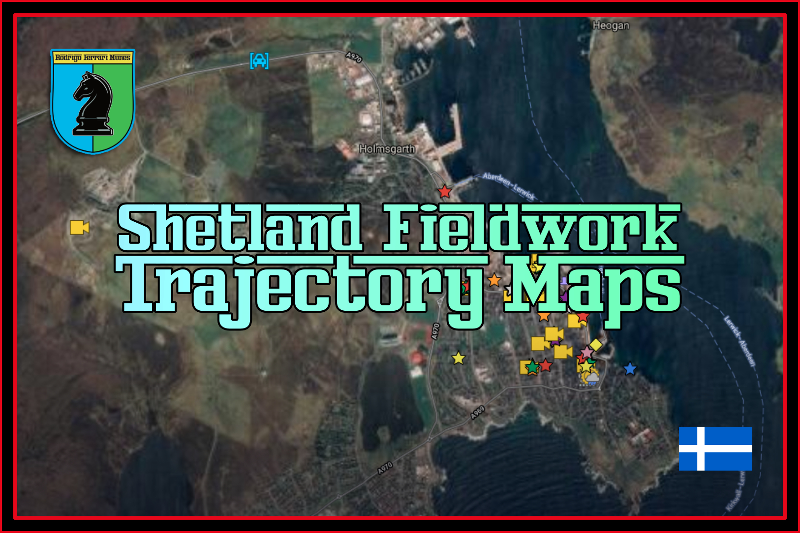 Shetland Fieldwork Trajectory Maps